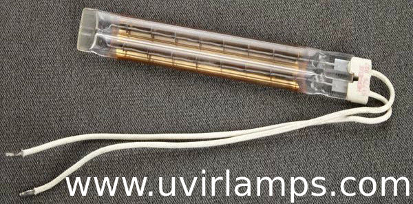 China Brand Twin Tube IR Infrared Heating Lamps for DVD Shell Coating 5000Hours